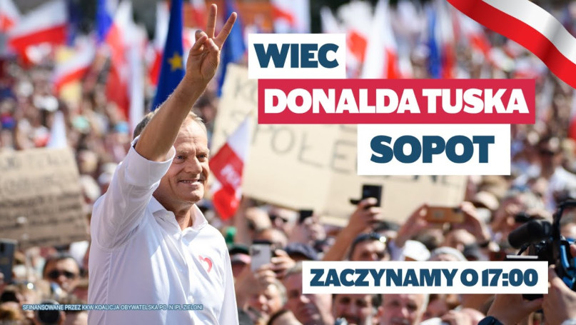 Donald Tusk - Spotkanie otwarte w Sopocie
